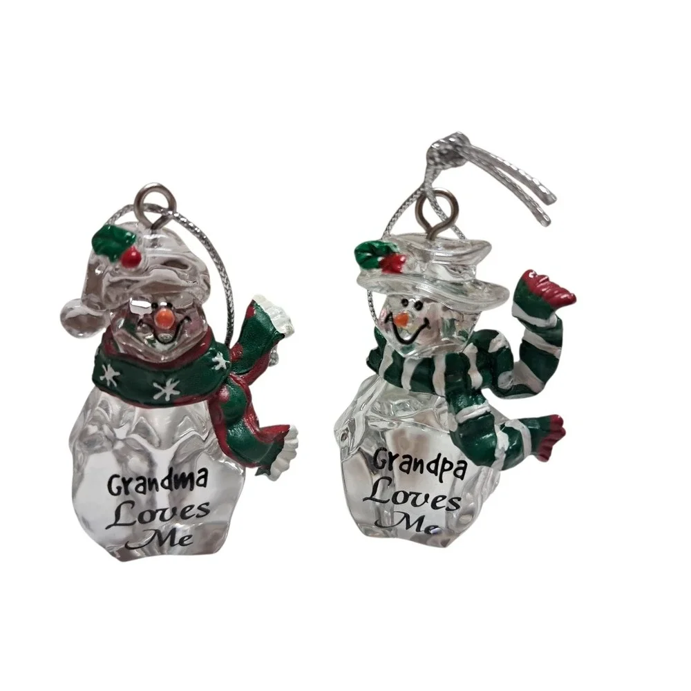 Ganz Crystal Clear‎ Acrylic Christmas Ornaments Set Of 4 About 2